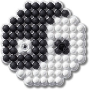 Beaded Ying and Yang
